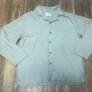 Men's Gray Button-Up Jacket